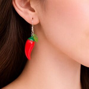 Chili Pepper Dangle Earrings
